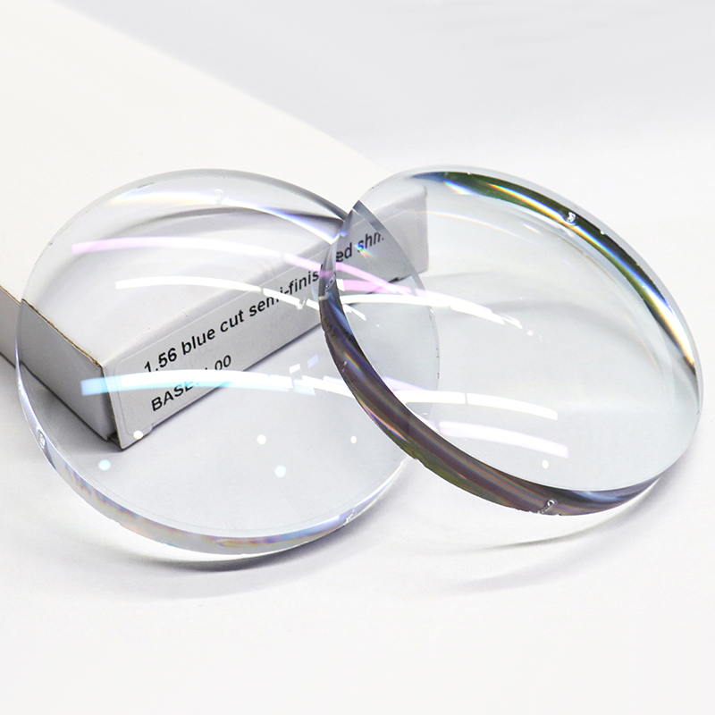 1.56 لنز نیمه تمام بلوک آبی تک دید