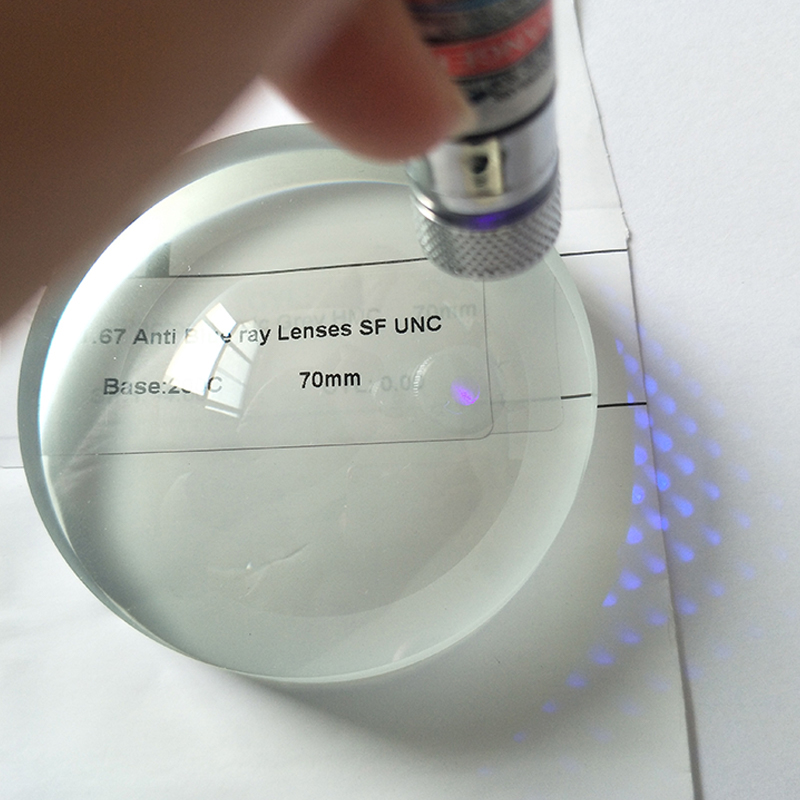 1.67 لنز نیمه تمام بلوک آبی تک دید