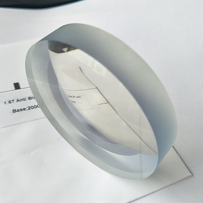 1.67 لنز نیمه تمام بلوک آبی تک دید