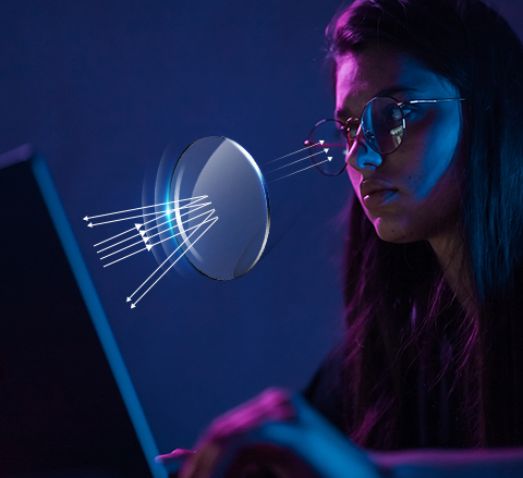 لنز بلوک آبی